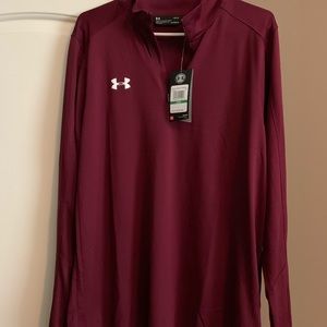 Burgundy UA half zip